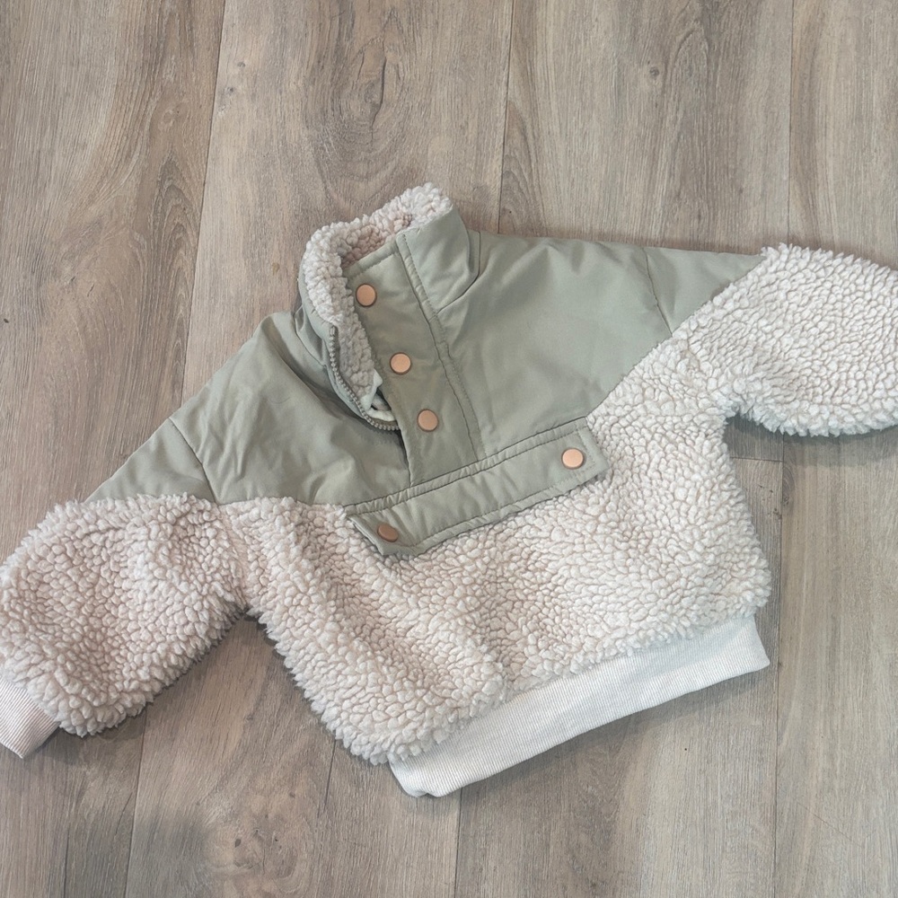 TODDLER SHERPA QUARTER ZIP